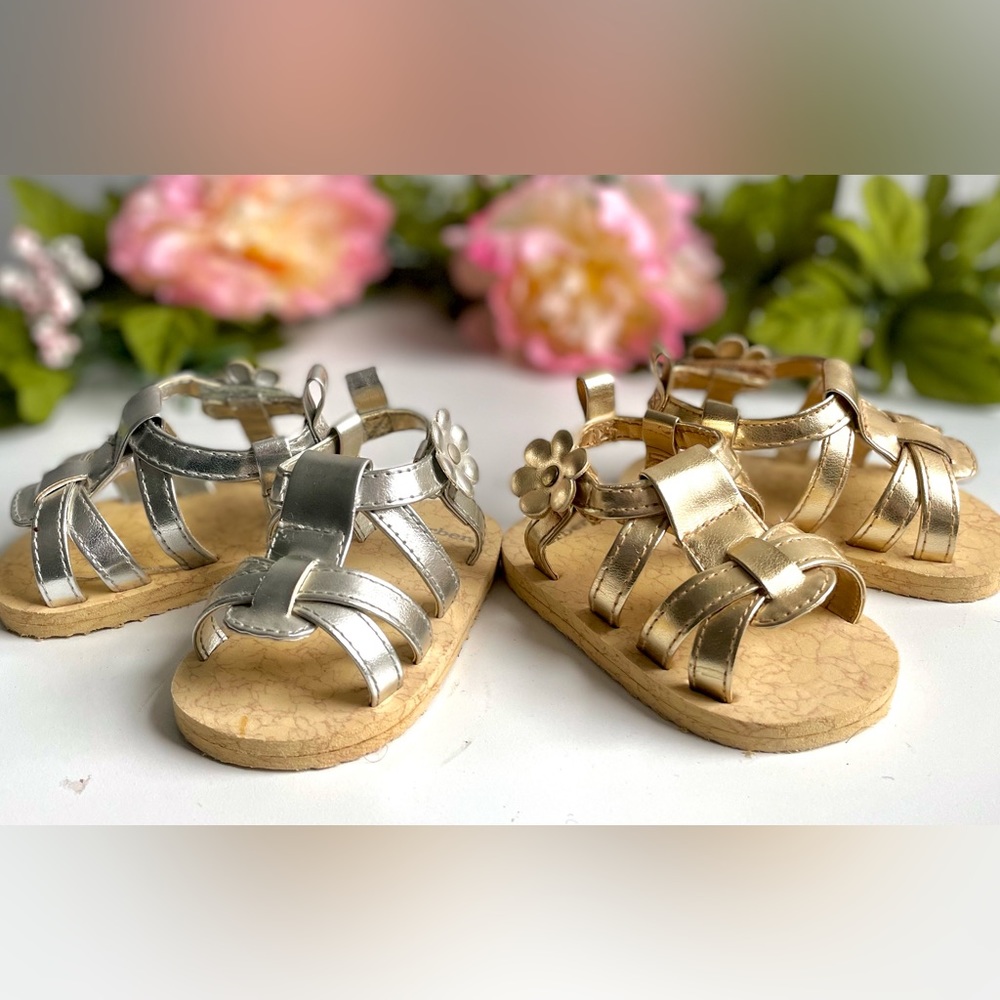 Super cute metallic baby sandals - Picture 4 of 13